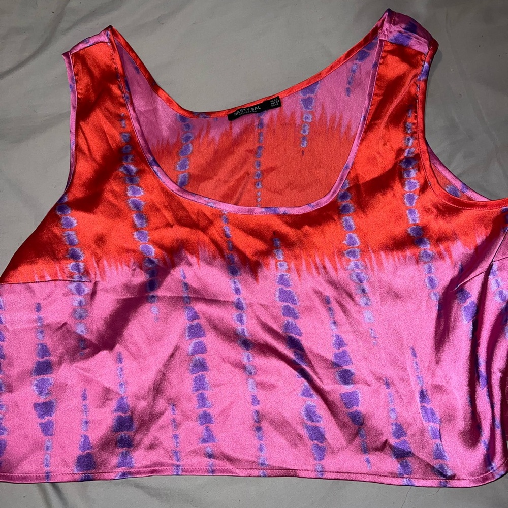 Nasty gal cropped tank top blouse